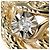 Autre Marque Ehering aus 10K Gold mit Diamanten Golden - Ansicht 2