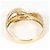 Autre Marque Ehering aus 10K Gold mit Diamanten Golden - Ansicht 4