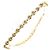 Autre Marque Bracciale con charm in oro giallo 18K con diamanti brown Marrone D'oro
