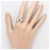 Autre Marque Ehering aus 18K Weißgold mit Diamanten Golden - Ansicht 7