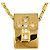 Autre Marque Collana in oro giallo 18K con pendente in diamante D'oro