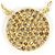 Autre Marque Collana in oro giallo 18K con diamante brown Marrone D'oro