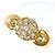 Autre Marque Bandring aus 18K Gelbgold mit Diamant Golden