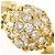 Autre Marque Bandring aus 18K Gelbgold mit Diamant Golden - Ansicht 2