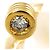Autre Marque Anello fede in oro giallo 18K e diamanti D'oro - vista 2
