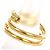Autre Marque Anello fede in oro giallo 18K e diamanti D'oro - vista 4