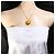 Autre Marque Colar em ouro amarelo 18K com diamante azul tratado Dourado - vista 6
