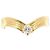Autre Marque Anello fede in oro giallo 18K e diamanti D'oro
