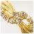Autre Marque Anello a fascia in oro giallo 18K con diamante D'oro - vista 2