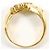 Autre Marque Anello a fascia in oro giallo 18K con diamante D'oro - vista 3