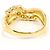 Autre Marque Anello a fascia in oro giallo 18K con diamante D'oro - vista 4