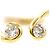 Autre Marque Ringband aus 18K Gelbgold mit Diamant Golden - Ansicht 2