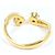 Autre Marque Ringband aus 18K Gelbgold mit Diamant Golden - Ansicht 4