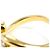 Autre Marque Ringband aus 18K Gelbgold mit Diamant Golden - Ansicht 6