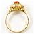Autre Marque Anello a fascia in oro giallo 18K con diamante e zaffiro D'oro - vista 2
