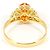 Autre Marque Anello a fascia in oro giallo 18K con diamante e zaffiro D'oro - vista 3