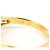 Autre Marque Anello a fascia in oro giallo 18K con diamante e zaffiro D'oro - vista 4