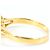 Autre Marque Anello a fascia in oro giallo 18K con diamante e zaffiro D'oro - vista 5