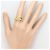 Autre Marque Ringband aus 18K Gelbgold mit Diamant Golden - Ansicht 6