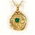 Autre Marque Collana in oro giallo 18K con scheda in calcedonio D'oro