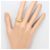 Autre Marque Ehering aus 18K Gelbgold mit Rubin Golden - Ansicht 7