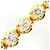Autre Marque Bracciale con charm in oro giallo 18K con diamante D'oro - vista 2