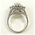 Autre Marque Eleganter Platinbandring mit Opal und Diamant - Ansicht 4