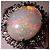 Autre Marque PT900 Platin-Bandring mit Opal und Diamant - Ansicht 3