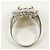 Autre Marque PT900 Platin-Bandring mit Opal und Diamant - Ansicht 4