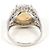 Autre Marque PT900 Platin-Bandring mit Opal und Diamant - Ansicht 5