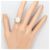 Autre Marque PT900 Platin-Bandring mit Opal und Diamant - Ansicht 8