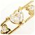 Autre Marque Bracciale con charm in oro giallo 18K con diamante D'oro - vista 2