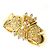 Autre Marque Ringband aus 18K Gelbgold mit Diamant Golden
