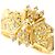 Autre Marque Ringband aus 18K Gelbgold mit Diamant Golden - Ansicht 2