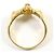 Autre Marque Ringband aus 18K Gelbgold mit Diamant Golden - Ansicht 3
