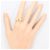 Autre Marque Ringband aus 18K Gelbgold mit Diamant Golden - Ansicht 7