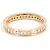 Autre Marque Bandring aus 18K Roségold mit Diamant Golden - Ansicht 4