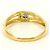 Autre Marque Ringband aus 18K Gelbgold mit Saphir und Diamant Golden - Ansicht 3