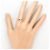Autre Marque Ringband aus 18K Gelbgold mit Saphir und Diamant Golden - Ansicht 5