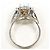 Autre Marque Platin-Ring mit Diamant und Opal - Ansicht 3