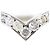 Autre Marque Platin 900 Bandring mit Diamant - Ansicht 2