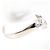 Autre Marque Platin 900 Bandring mit Diamant - Ansicht 3