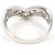 Autre Marque Platin 900 Bandring mit Diamant - Ansicht 4