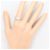 Autre Marque Platin 900 Bandring mit Diamant - Ansicht 7