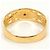 Autre Marque Bandring aus 18K Gelbgold mit Diamant Golden - Ansicht 3