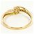 Autre Marque 18K Yellow Gold Band Ring with Diamond Golden - view 3