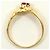Autre Marque Anello a fascia in oro giallo 18K con rubino e diamante D'oro - vista 2
