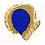 Autre Marque Anello a fascia in oro giallo 18K con diamante e lapislazzuli D'oro