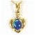 Autre Marque Collana in oro giallo 18K con opale nero e diamante D'oro