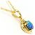 Autre Marque Collana in oro giallo 18K con opale nero e diamante D'oro - vista 3